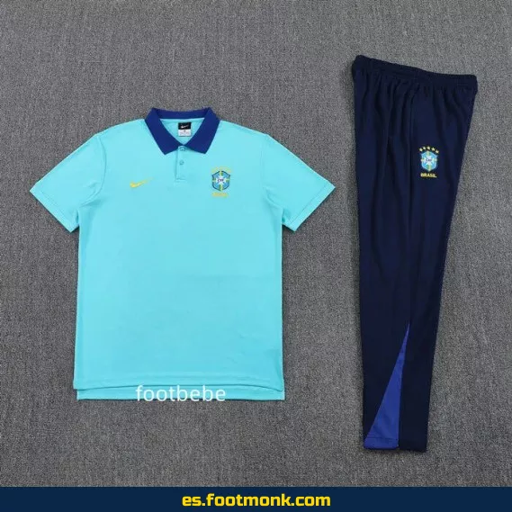 Polo Brasil 2025-2026 Azul – Camiseta Oficial de Fútbol