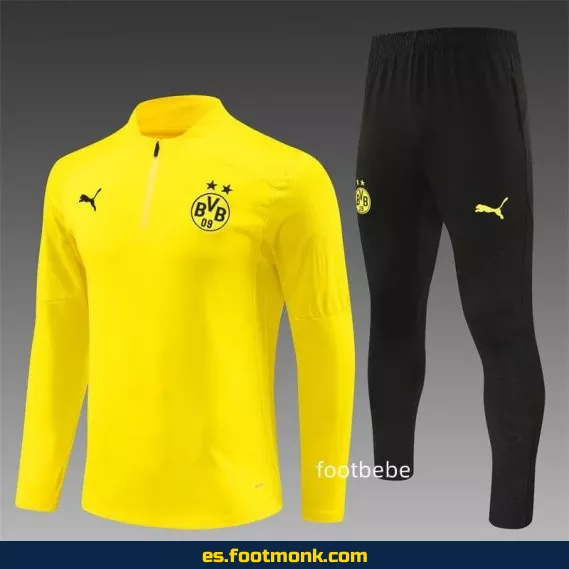 Sudadera Dortmund 2024-2025 Media Cremallera Amarilla – Edición Oficial