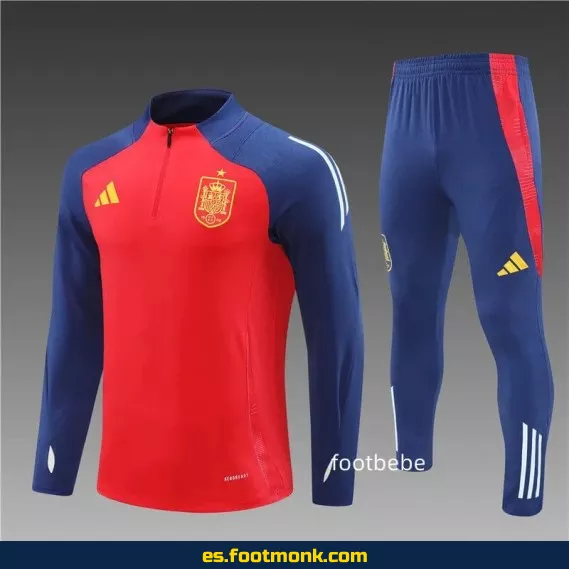 Sudadera de la Selección Española 2024-2025 Roja – Camiseta Oficial de Fútbol