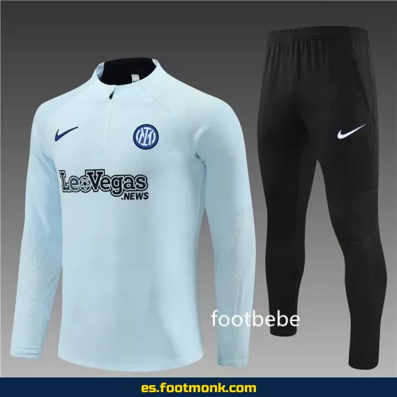 Chaqueta Inter Milan 2023-2024 Media Cremallera Azul Claro – Camisetas de Fútbol Oficiales