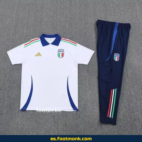 Polo de Fútbol Italia 2025-2026 Blanco – Camiseta Oficial Edición Especial