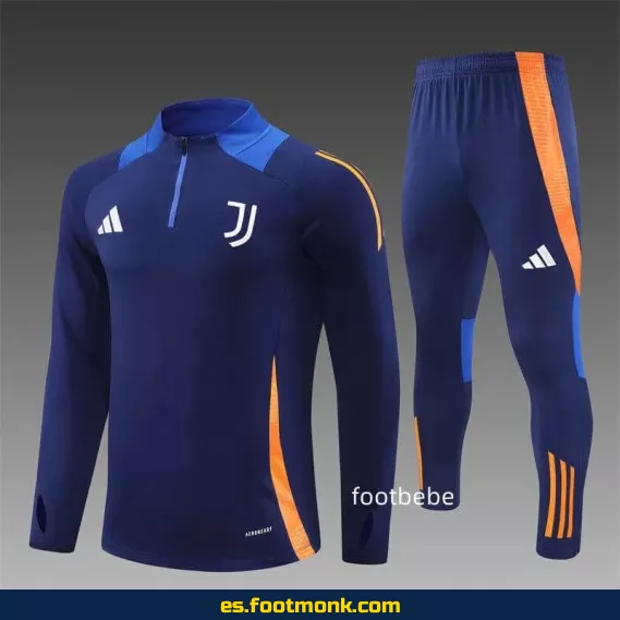 Sudadera Juventus 2024-2025 Media Cremallera Azul Rey - Camisetas de Fútbol Oficiales