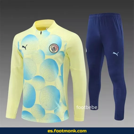 Chándal Manchester City 2024-2025 Amarillo Claro – Camisetas de Fútbol Oficiales