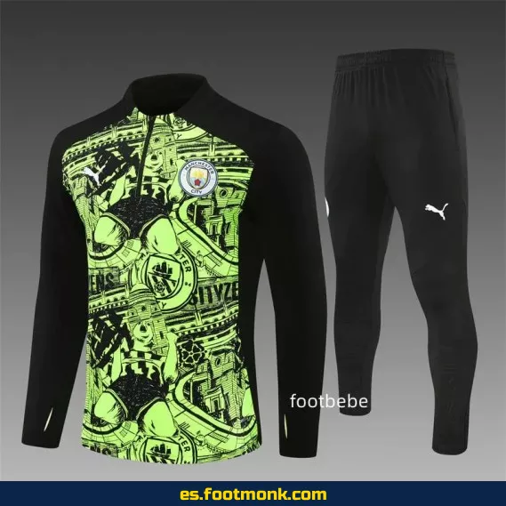 Chaqueta Manchester City 2024-2025 Verde Fluorescente – Camiseta Oficial de Fútbol