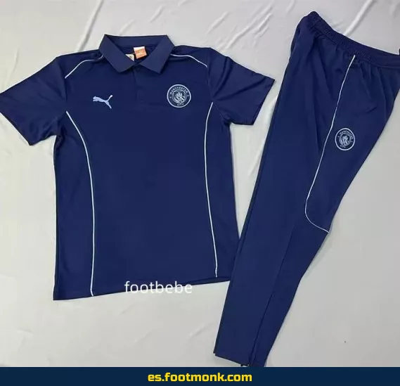 Polo Oficial Manchester City 2025-2026 Azul Real – Camisetas de Fútbol Edición Especial