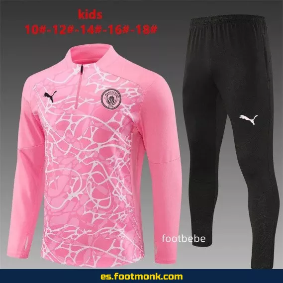 Chaqueta Manchester City Niños 2024-2025 Rosa – Camisetas de Fútbol Oficiales