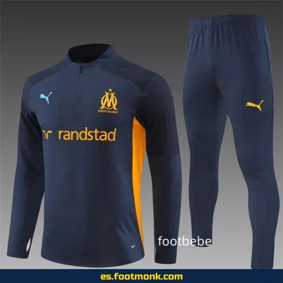 Chaqueta Oficial del Olympique de Marseille 2024-2025 Azul Marino – Edición Especial