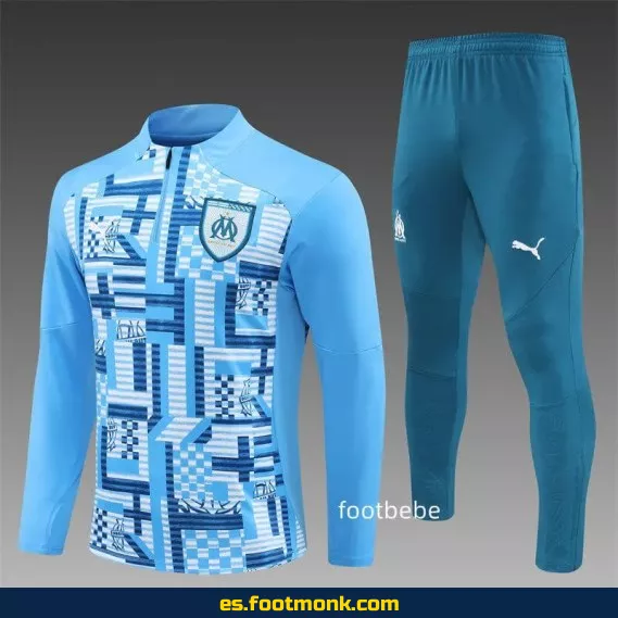 Chaqueta de Entrenamiento Olympique de Marseille 2024-2025 Camuflaje Azul – Edición Especial