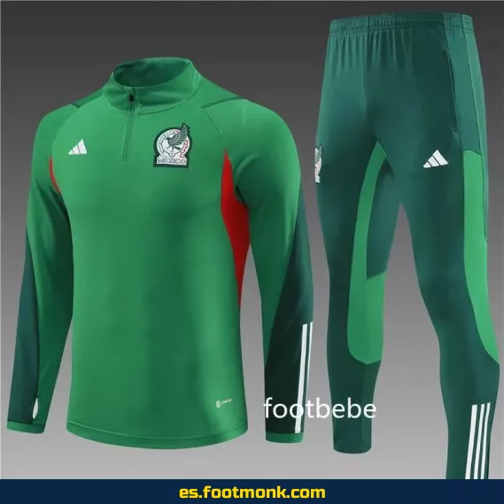 Sudadera México 2023-2024 Media Cremallera Verde – Edición Especial