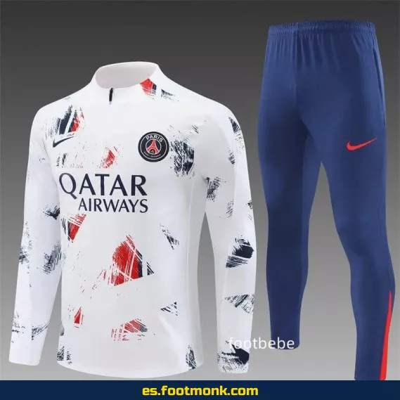 Chaqueta de Entrenamiento PSG 2024-2025 Camuflaje Blanco – Edición Especial