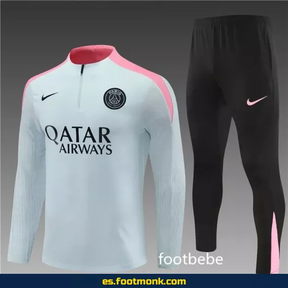 Chándal PSG 2024-2025 Gris Claro – Camisetas de Fútbol Oficiales, Nueva Temporada, Edición Limitada