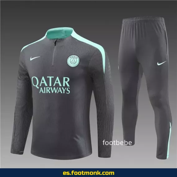 Chándal PSG 2024-2025 Gris Oscuro – Camisetas de Fútbol Oficiales