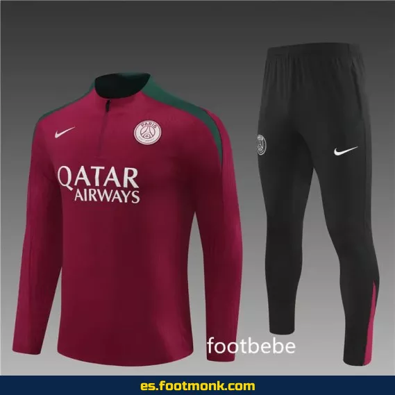Chaqueta de Entrenamiento PSG 2024-2025 Roja – Camiseta Oficial de Fútbol