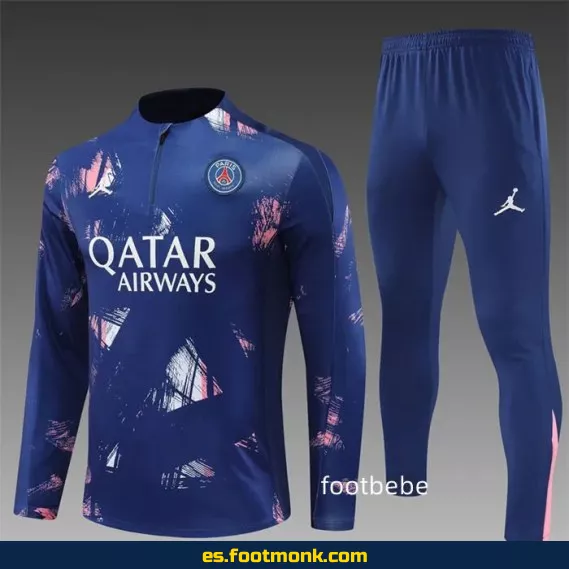Sudadera PSG Jordan 2024-2025 Camuflaje Azul - Camisetas de Fútbol, Edición Limitada