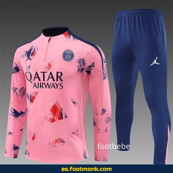 Chaqueta de Fútbol PSG Jordan 2024-2025 Camuflaje Rosa – Edición Especial