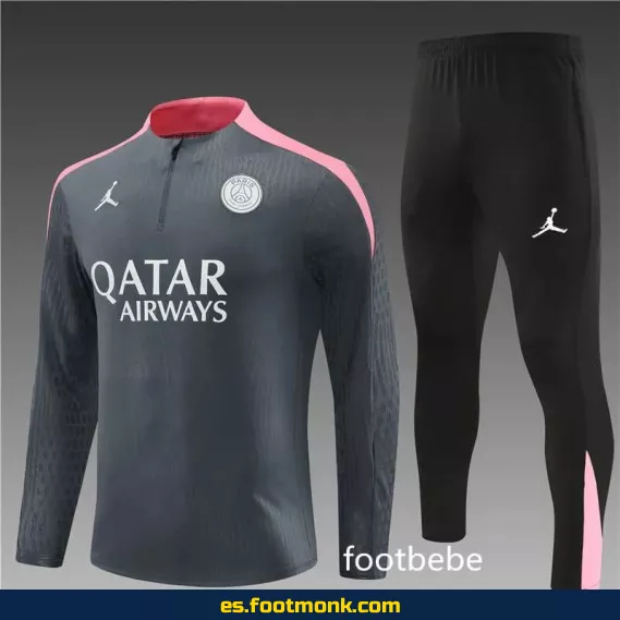Chándal PSG Jordan 2024-2025 Gris Oscuro - Edición Especial - Camisetas de Fútbol Oficiales