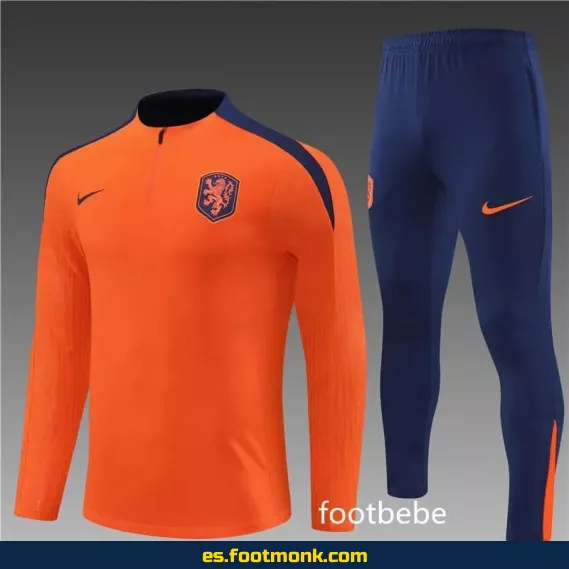 Chaqueta de Entrenamiento de los Países Bajos 2024-2025 Naranja – Camiseta Oficial de Fútbol