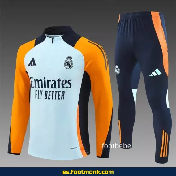 Chándal Real Madrid 2024-2025 Media Cremallera Azul Claro – Camisetas de Fútbol Oficiales