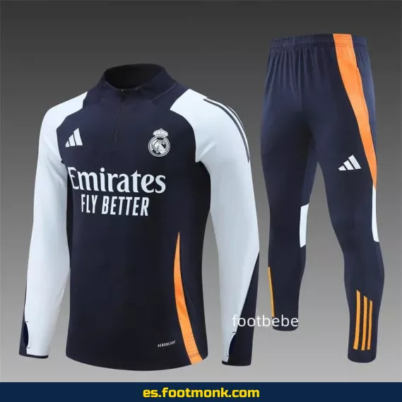 Chándal Real Madrid 2024-2025 Media Cremallera Azul Real – Camisetas de Fútbol Oficiales