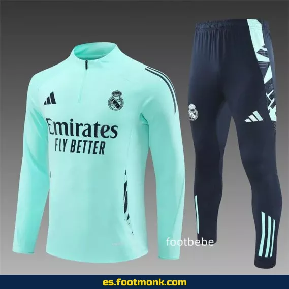 Chándal Real Madrid 2024-2025 Media Cremallera Azul – Camisetas de Fútbol Oficiales