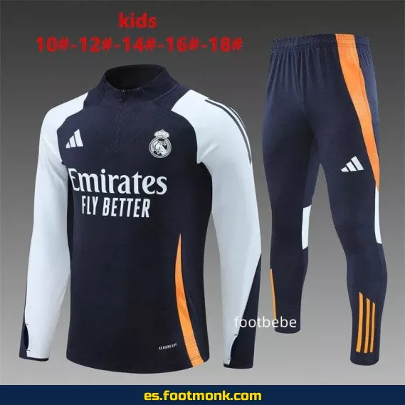 Chándal Real Madrid Niños 2024-2025 Azul Rey – Camisetas de Fútbol Oficiales