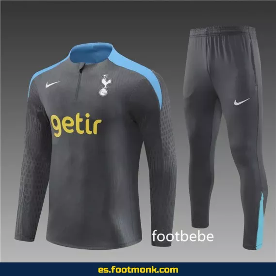 Chándal Tottenham 2024-2025 Gris Oscuro – Camisetas de Fútbol Oficiales